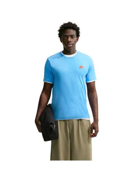 Koszulka męska nike club tee jasnoniebieska ar4997 497