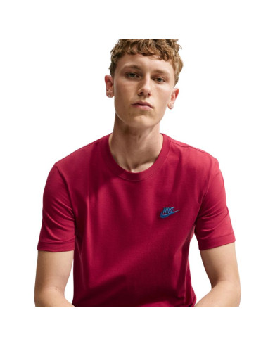 Koszulka męska nike club tee czerwona ar4997 608