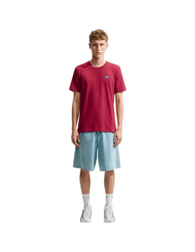 Koszulka męska nike club tee czerwona ar4997 608