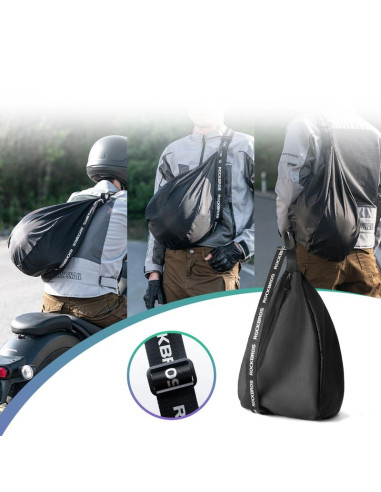 Plecak rockbros h34 z uchwytem na kask - czarny