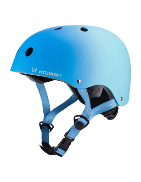 Kask rowerowy bmx/hulajnoga wozinsky 48-52 cm - gradient niebieski