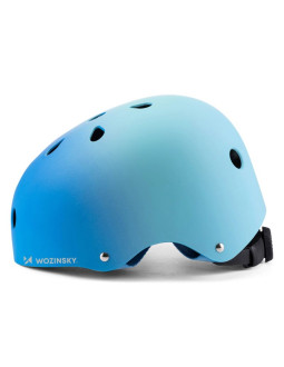 Kask rowerowy bmx/hulajnoga wozinsky 48-52 cm - gradient niebieski 2