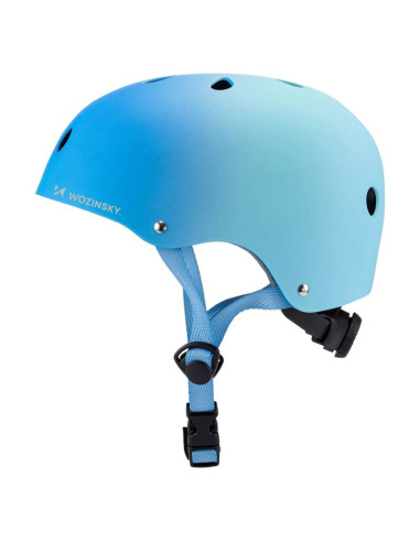 Kask rowerowy bmx/hulajnoga wozinsky 48-52 cm - gradient niebieski