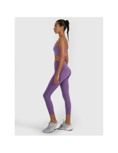 Legginsy treningowe 7/8 z wysokim stanem damskie 4f 4fwaw25tftif361-53s