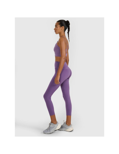 Legginsy treningowe 7/8 z wysokim stanem damskie 4f 4fwaw25tftif361-53s