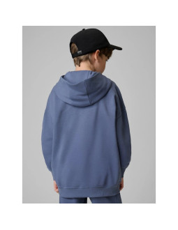 Bluza dresowa loose z kapturem chłopięca 4f 4fjrss26tswsm3051-33s 2