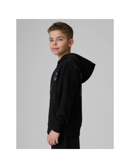 Bluza dresowa loose z kapturem chłopięca 4f 4fjrss26tswsm2934-20s