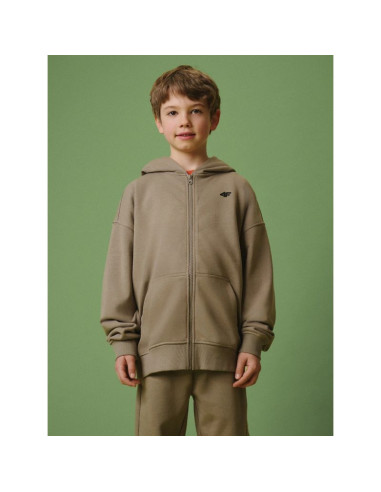Bluza dresowa loose z kapturem chłopięca 4f 4fjrss26tswsm3051-83s