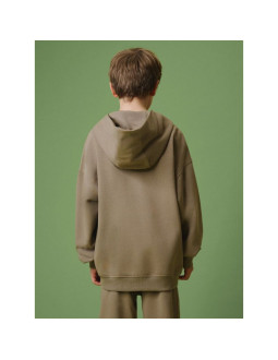 Bluza dresowa loose z kapturem chłopięca 4f 4fjrss26tswsm3051-83s 2