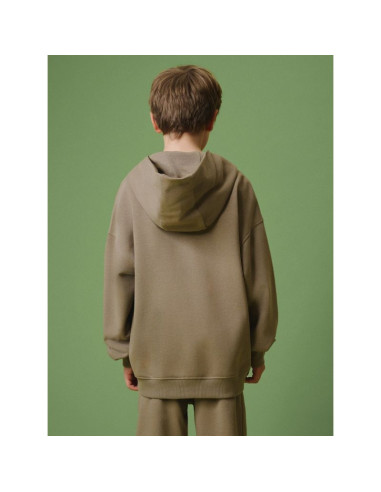 Bluza dresowa loose z kapturem chłopięca 4f 4fjrss26tswsm3051-83s