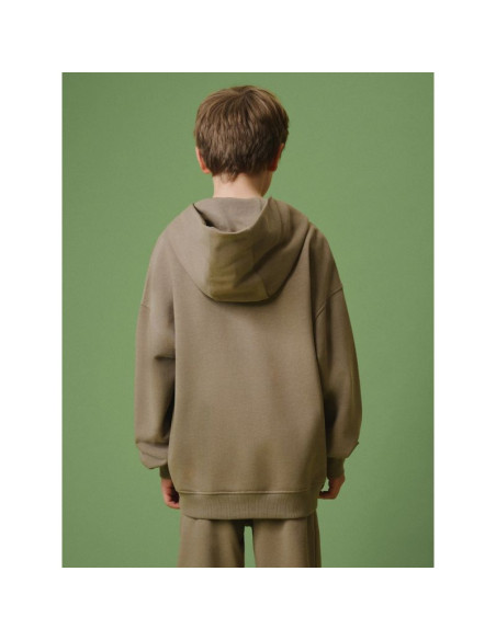 Bluza dresowa loose z kapturem chłopięca 4f 4fjrss26tswsm3051-83s