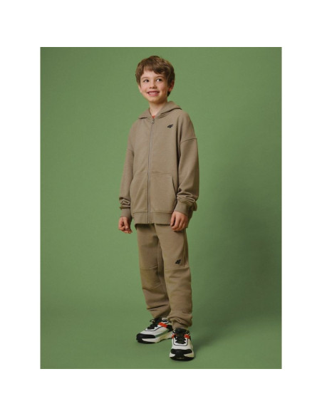 Bluza dresowa loose z kapturem chłopięca 4f 4fjrss26tswsm3051-83s
