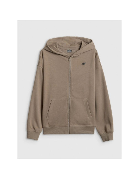 Bluza dresowa loose z kapturem chłopięca 4f 4fjrss26tswsm3051-83s