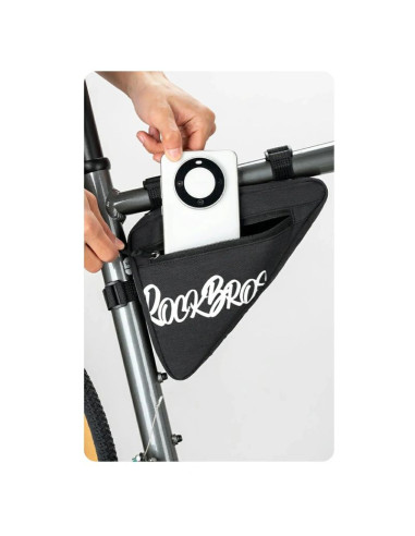 Torba rowerowa rockbros g001 flash journey na ramę trójkątna 0.8 l - czarna