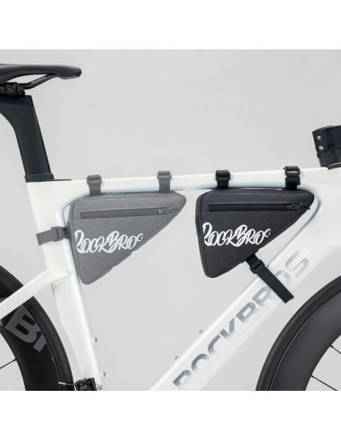 Torba rowerowa rockbros g001 flash journey na ramę trójkątna 0.8 l - czarna
