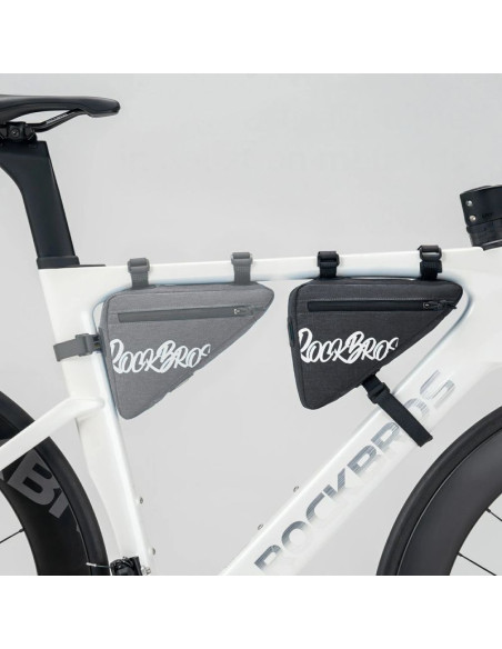 Torba rowerowa rockbros g001 flash journey na ramę trójkątna 0.8 l - czarna