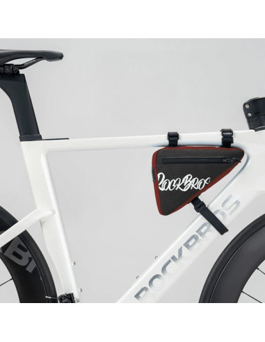 Torba rowerowa rockbros g001 flash journey na ramę trójkątna 0.8 l - czerwona
