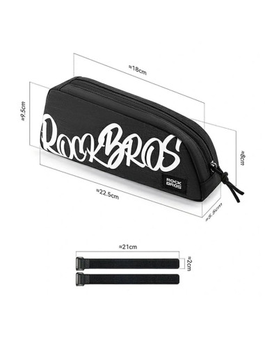 Torba rowerowa rockbros g009 flash journey na górną rurę 0.8 l - czarna