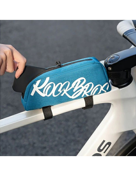 Torba rowerowa rockbros g009 flash journey na górną rurę 0.8 l - niebieska