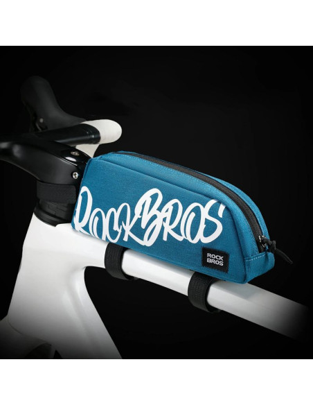 Torba rowerowa rockbros g009 flash journey na górną rurę 0.8 l - niebieska