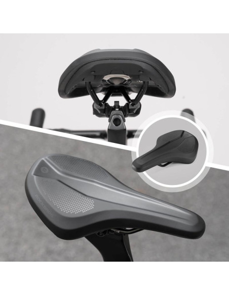 Siodełko rowerowe rockbros b824 sportowe ergonomiczne - czarne