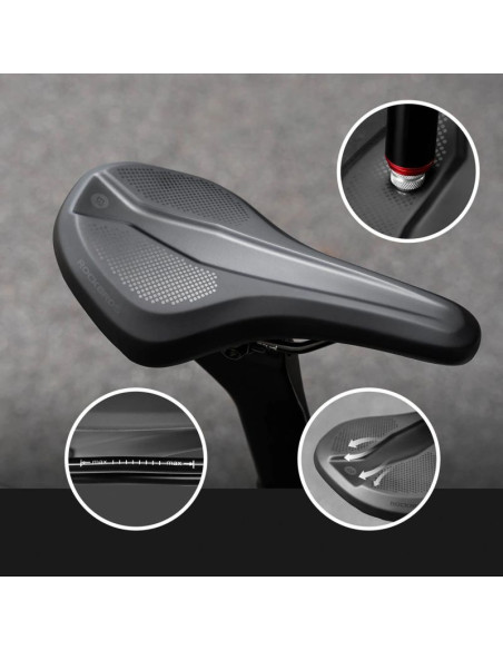 Siodełko rowerowe rockbros b824 sportowe ergonomiczne - czarne