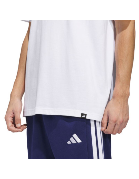 Koszulka męska adidas summer heat graphic biała jz7545