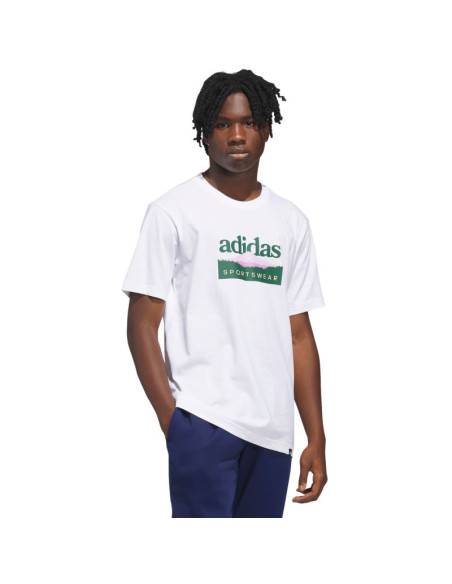 Koszulka męska adidas sportsman mountain graphic biała kc9254