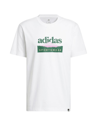 Koszulka męska adidas sportsman mountain graphic biała kc9254
