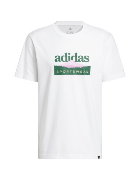 Koszulka męska adidas sportsman mountain graphic biała kc9254