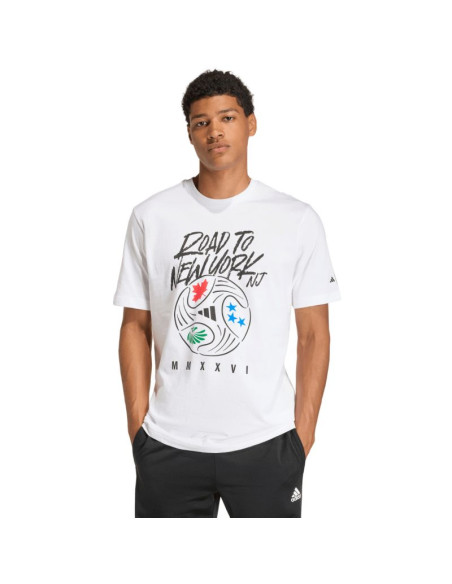 Koszulka męska adidas fifa world cup 26tm road to nynj graphic biała kb2535