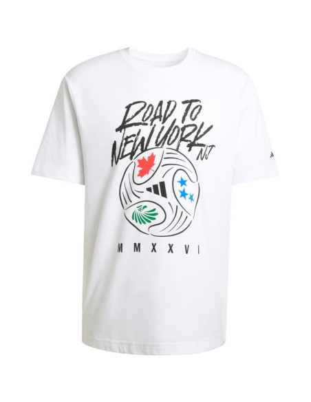 Koszulka męska adidas fifa world cup 26tm road to nynj graphic biała kb2535