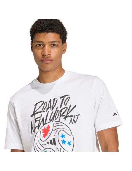 Koszulka męska adidas fifa world cup 26tm road to nynj graphic biała kb2535