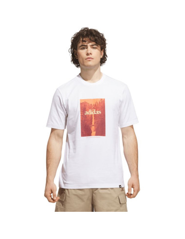 Koszulka męska adidas waterfall graphic biała kh0398