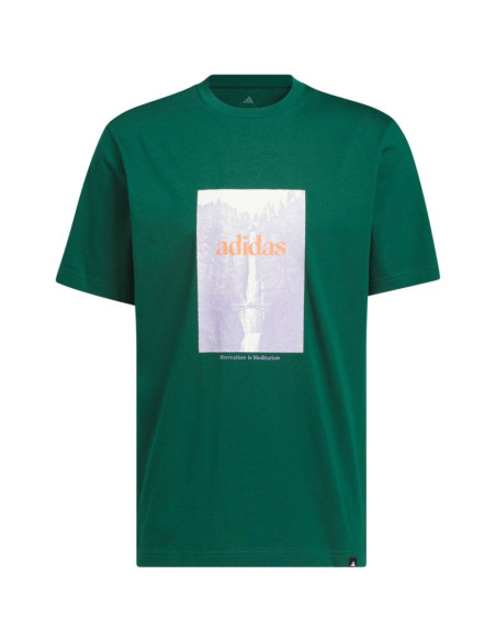 Koszulka męska adidas waterfall graphic zielona ks2173