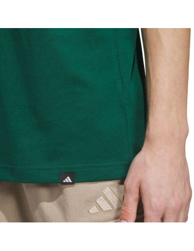 Koszulka męska adidas waterfall graphic zielona ks2173