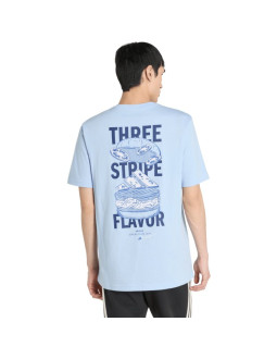 Koszulka męska adidas burger flavor graphic jasnoniebieska kt9731 2