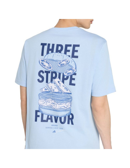 Koszulka męska adidas burger flavor graphic jasnoniebieska kt9731
