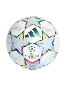 Piłka nożna adidas ucl league j290 26/27 league stage biało-błękitna ke9767