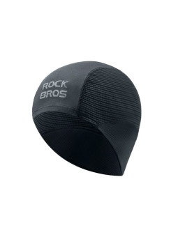 Czapeczka rowerowa rockbros lf25956 dzianinowa bezszwowa - czarna