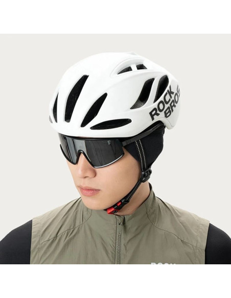 Czapeczka rowerowa rockbros lf25956 dzianinowa bezszwowa - czarna