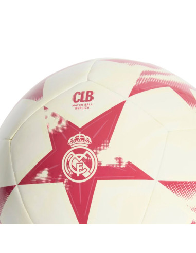 Piłka nożna adidas 26/27 real madrid club biało-różowa ke5109