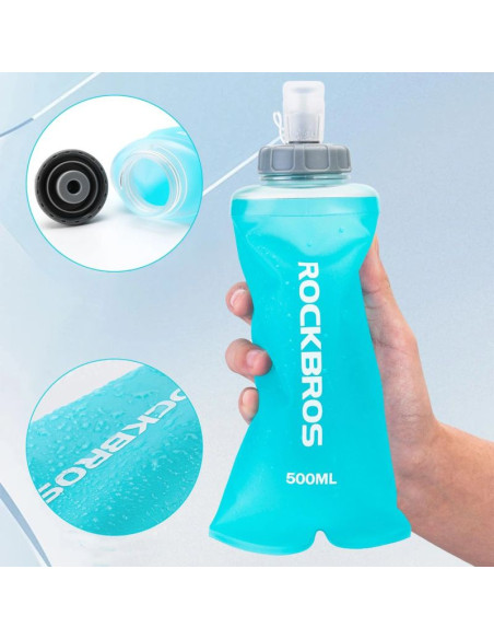 Bukłak rockbros 35210027001 soft flask miękki bidon do biegania 500 ml - jasnoniebieski