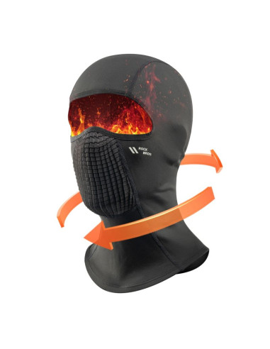 Kominiarka rowerowa rockbros lf25699 polarowa - czarna