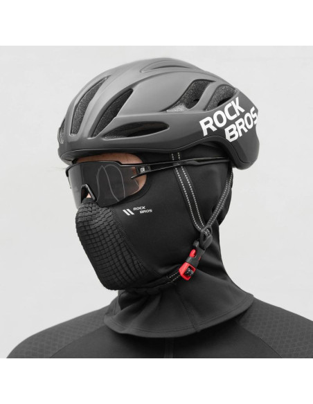 Kominiarka rowerowa rockbros lf25699 polarowa - czarna