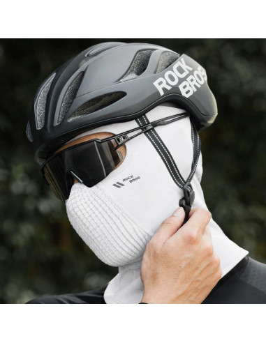 Kominiarka rowerowa rockbros lf25699 polarowa - biała