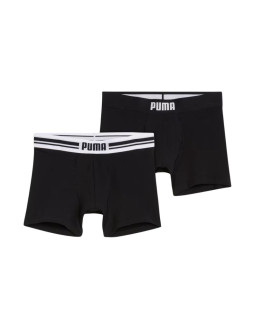 Bokserki męskie puma everyday placed logo 2 pak czarne 938476 01