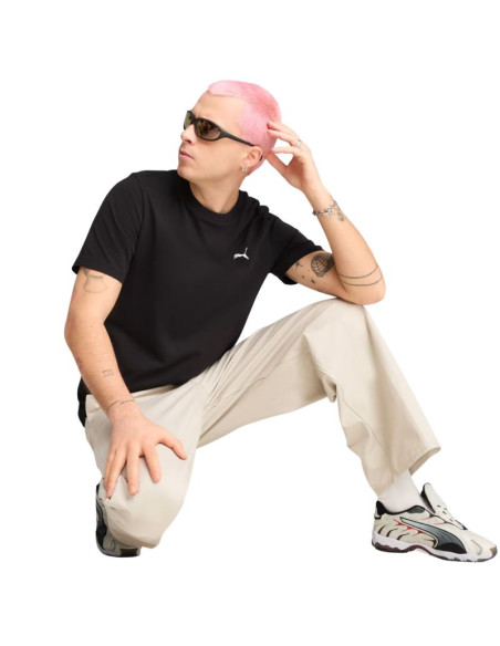 Koszulka męska puma wardrobe ess tee czarna 629644 01