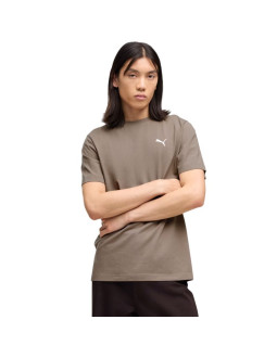 Koszulka męska puma wardrobe ess tee ciemnobeżowa 629644 81