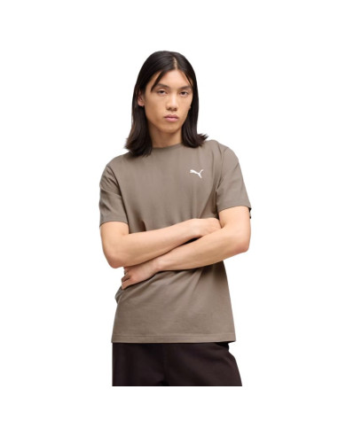 Koszulka męska puma wardrobe ess tee ciemnobeżowa 629644 81